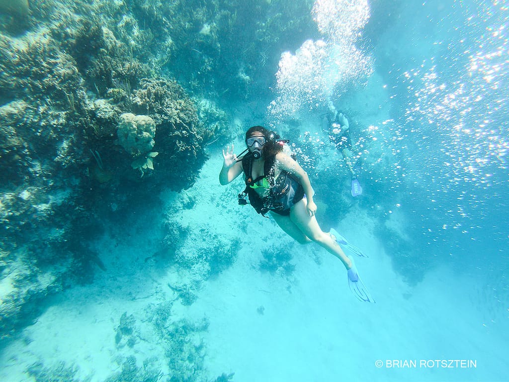 Scuba diving Andros